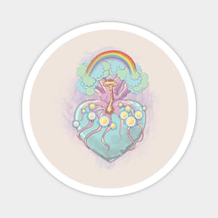 Sacred Earth Tree Heart Magnet